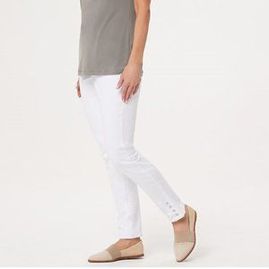 NWOT Martha Stewart | White Denim Ankle White Jeans